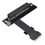 M.2 Key A.E. to PCIe 4.0 x8 Female Down R/A Extension Cable