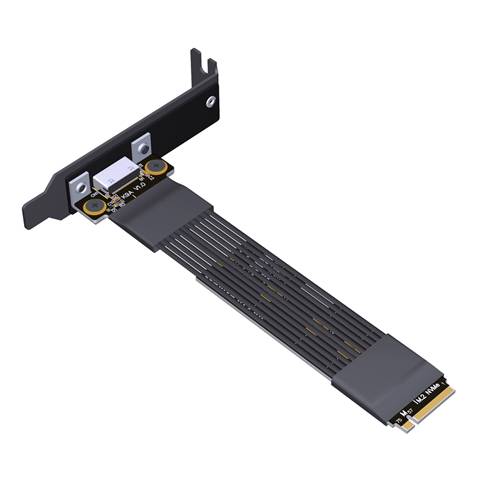P4-M2N-8612H PCIe 4.0 M.2 NVMe Key-M Male to OCulink SFF-8611 SFF-8612 Extension Cable with Half-height Bracket