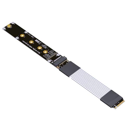 P4-M2N-M2NF110-LI PCIe 4.0 M.2 NVMe Key-M Male to Female 22110 SSD Extension Cable, 85-ohm Low Impedance