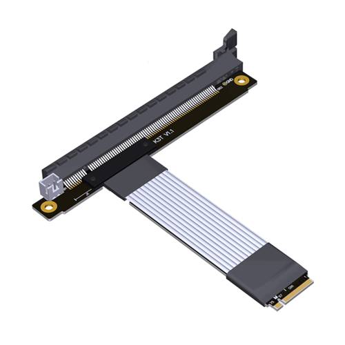 P4-M2N-X16F-LI M.2 M-key NVMe Male to PCIe 4.0 x16 Female Extension Cable, 85-ohm Low Impedance