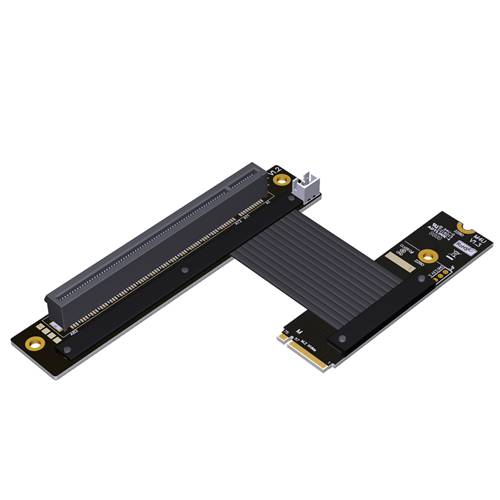 P4-M2N-X16FUR M.2 M-key NVMe Male to PCIe 4.0 x16 Female Up R/A Extension Cable