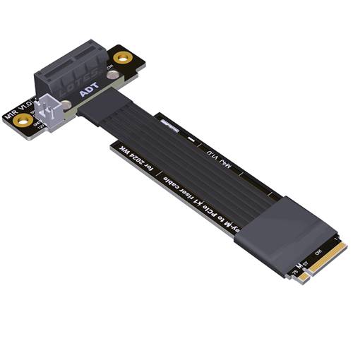 P4-M2N-X1FDR M.2 NVMe Male to PCIe 4.0 x1 Female Down R/A Extension Cable
