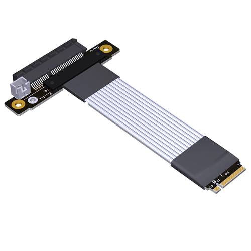 P4-M2N-X4F-LI M.2 NVMe Male to PCIe 4.0 x4 Female Extension Cable, 85-ohm Low Impedance