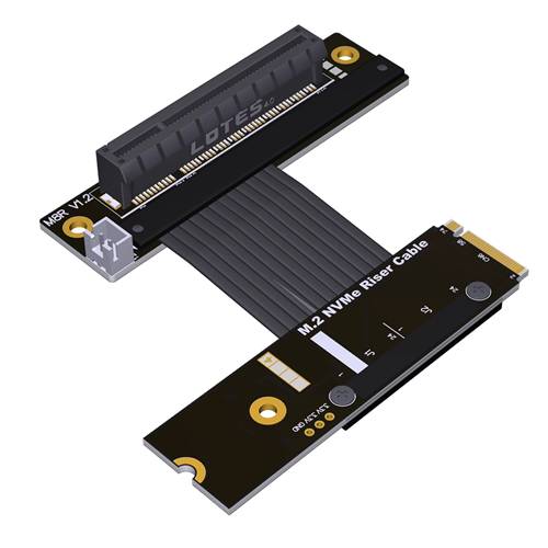 P4-M2N-X8FDR M.2 NVMe M-key Male to PCIe 4.0 x8 Female Down R/A Extension Cable