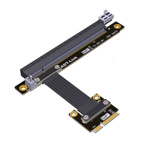 P4-MPEM-X16F Mini PCIe Male to PCIe 4.0 x16 Female Extension Cable