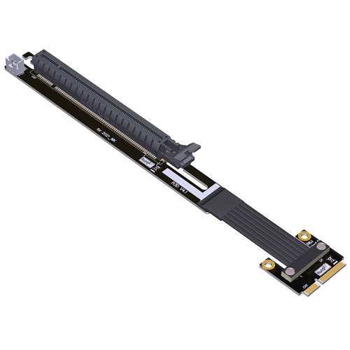 P4-MPEM-X16FUR Mini PCIe Male to PCIe 4.0 x16 Female Up R/A Extension Cable