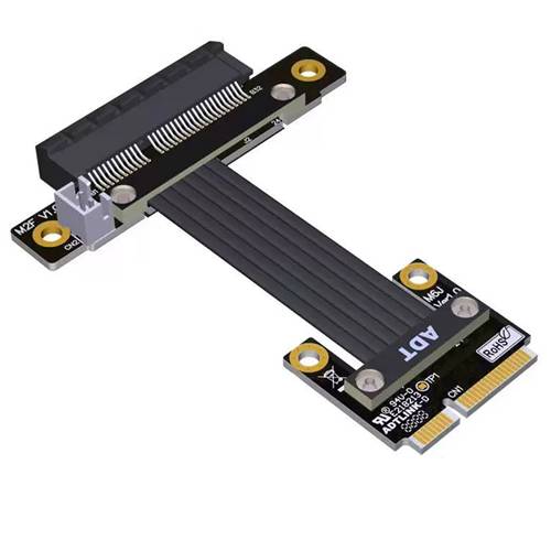 P4-MPEM-X4F Mini PCIe Male to PCIe 4.0 x4 Female Extension Cable