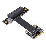 P4-MPEM-X4FDR Mini PCIe Male to PCIe 4.0 x4 Female Down R/A Extension Cable
