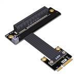 P4-MPEM-X8FDR Mini PCIe Male to PCIe 4.0 x8 Female Down R/A Extension Cable