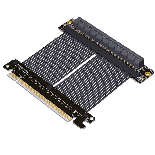 P4-X16M-X16FDR PCIe 4.0 x16 Male to x16 Female Down R/A Extension Cable