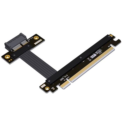 P4-X16M-X1F PCIe 4.0 x16 Male to x1 Female Extension Cable