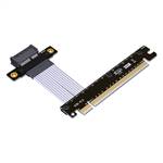 PCIe 4.0 x16 Male to x1 Female Extension Cable, 85-ohm Low Impedance