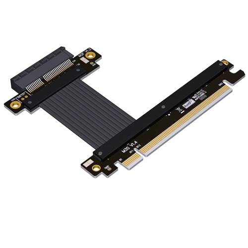 P4-X16M-X4F PCIe 4.0 x16 Male to x4 Female Extension Cable