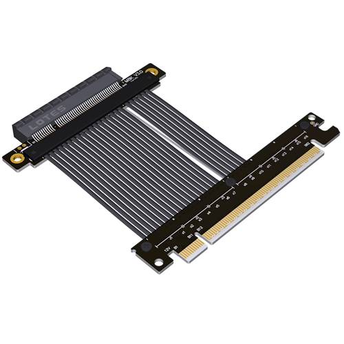 P4-X16M-X8F-S PCIe 4.0 x16 Male to x8 Female Extension Cable, Slim Version