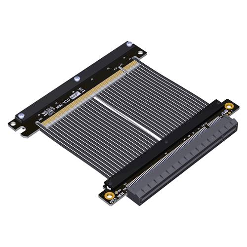 P4-X16M180-X16F PCIe 4.0 x16 Male Turn 180 Degree to x16 Female Extension Cable