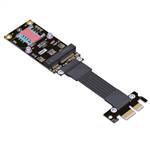 PCIe 4.0 x1 Male to Mini PCIe Female Extension Cable