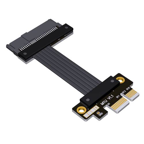 P4-X1M-U2 PCIe 4.0 x1 Male to U.2 SFF-8639 SSD Extension Cable
