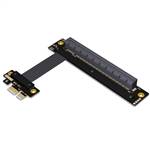 PCIe 4.0 x1 Male to x18 Female Down R/A Extension Cable