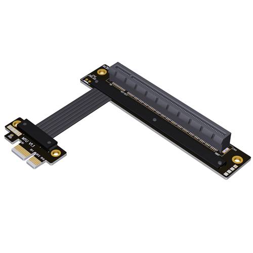 P4-X1M-X16FDR PCIe 4.0 x1 Male to x18 Female Down R/A Extension Cable
