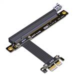 PCIe 4.0 x1 Male to x16 Female Extension Cable with Lock