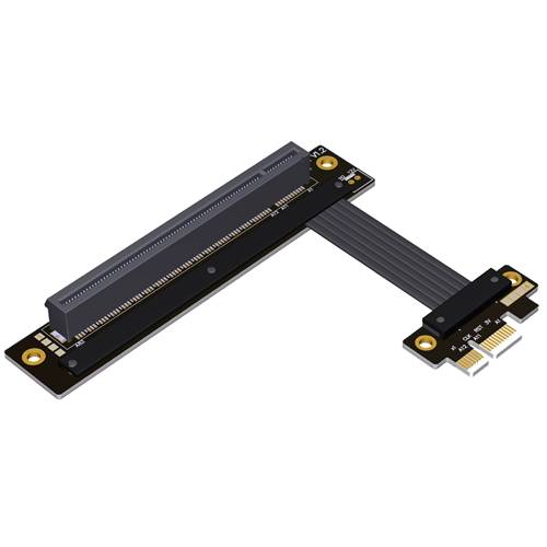P4-X1M-X16FUR PCIe 4.0 x1 Male to x16 Female Up R/A Extension Cable