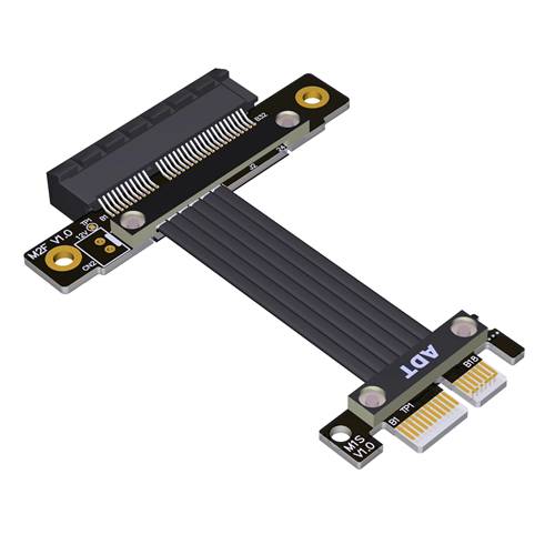 P4-X1M-X4F PCIe 4.0 x1 Male to x4 Female Extension Cable