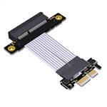 PCIe 4.0 x1 Male to x4 Female Extension Cable, 85-ohm Low Impedance