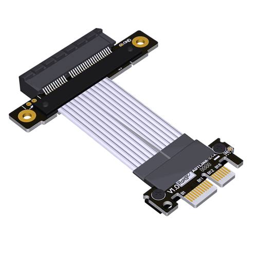 P4-X1M-X4F-LI PCIe 4.0 x1 Male to x4 Female Extension Cable, 85-ohm Low Impedance