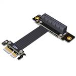 PCIe 4.0 x1 Male to x4 Female Down R/A Extension Cable