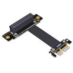 P4-X1M-X4FUR PCIe 4.0 x1 Male to x4 Female Up R/A Extension Cable