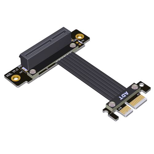 P4-X1M-X4FUR PCIe 4.0 x1 Male to x4 Female Up R/A Extension Cable