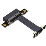 PCIe 4.0 x1 Male Down R/A to x4 Female Extension Cable