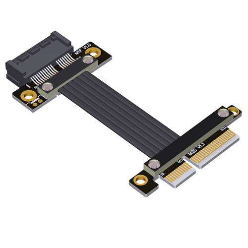 P4-X4M-X1F PCIe 4.0 x4 Male to x1 Female Extension Cable