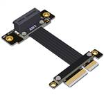 PCIe 4.0 x4 Male to x1 Female Up R/A Extension Cable
