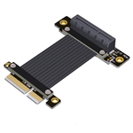 PCIe 4.0 x4 Male to x4 Female Down R/A Extension Cable