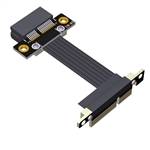 P4-X4MDR-X1F PCIe 4.0 x4 Male Down R/A to x1 Female Extension Cable