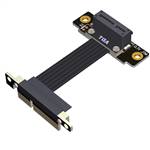 P4-X4MDR-X1FUR PCIe 4.0 x4 Male Down R/A to x1 Female Up R/A Extension Cable