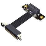 P4-X4MUR-X1FDR PCIe 4.0 x4 Male Up R/A to x1 Female Down R/A Extension Cable