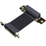 PCIe 4.0 x4 Male Up R/A to x4 Female Down R/A Extension Cable