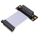P4-X4MUR-X4FDR-LI PCIe 4.0 x4 Male Up R/A to x4 Female Down R/A Extension Cable, 85-ohm Low Impedance