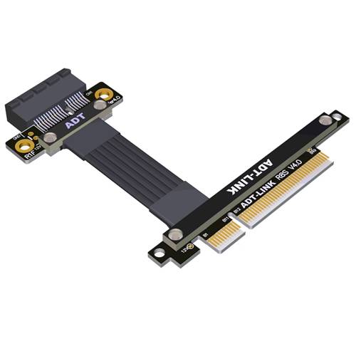 P4-X8M-X1F PCIe 4.0 x8 Male to x1 Female Extension Cable