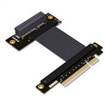 P4-X8M-X4FUR PCIe 4.0 x8 Male to x4 Female Up R/A Extension Cable