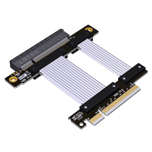P4-X8M-X8F-S-LI PCIe 4.0 x8 Male to x8 Female Extension Cable, Support SMBUS, 85-ohm Low Impedance