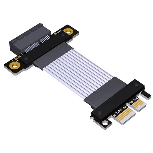 P4X1-CRO-M-F PCIe 4.0 x1 Tx to Rx Cross Over Jumper Cable, Male to Female