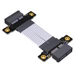 PCIe 4.0 x1 Tx to Tx Straight Through Jumper Cable, Female to Female