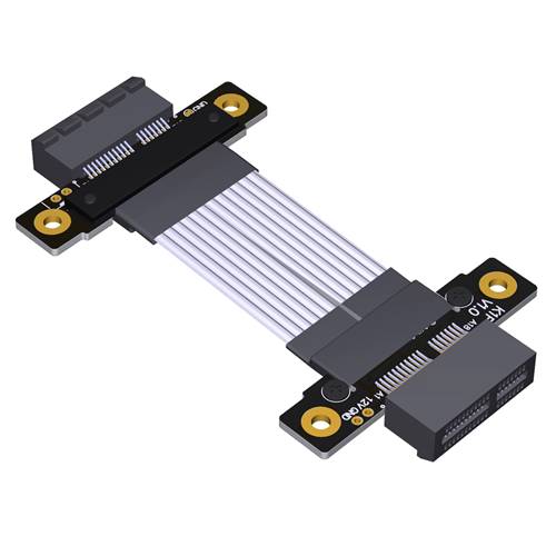 P4X1-STR-F-F PCIe 4.0 x1 Tx to Tx Straight Through Jumper Cable, Female to Female