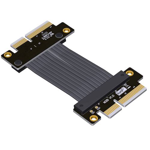P4X4-CRO-M-M PCIe 4.0 x4 Tx to Rx Cross Over Jumper Cable, Male to Male