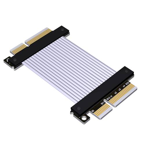 P4X4-CRO-M-M-LI PCIe 4.0 x4 Tx to Rx Cross Over Jumper Cable, Male to Male, 85-ohm Low Impedance