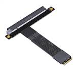 M.2 NVMe Male to PCIe 5.0 x16 Female Extension Riser Cable