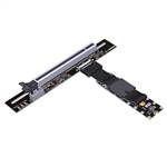 M.2 NVMe Male Reverse to PCIe 5.0 x16 Female Up R/A FFC Extension Riser Cable with Lock
